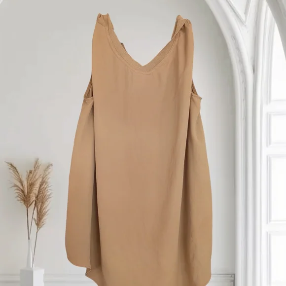 Worthington Light Brown Sleeveless Top - Picture 2 of 3